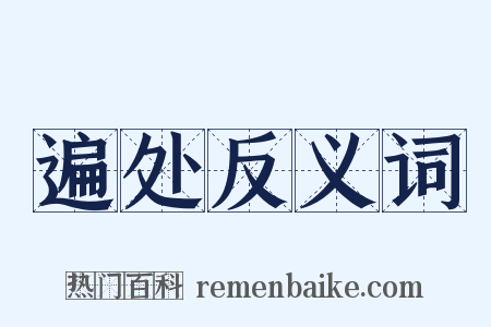 遍处反义词是什么意思的图片